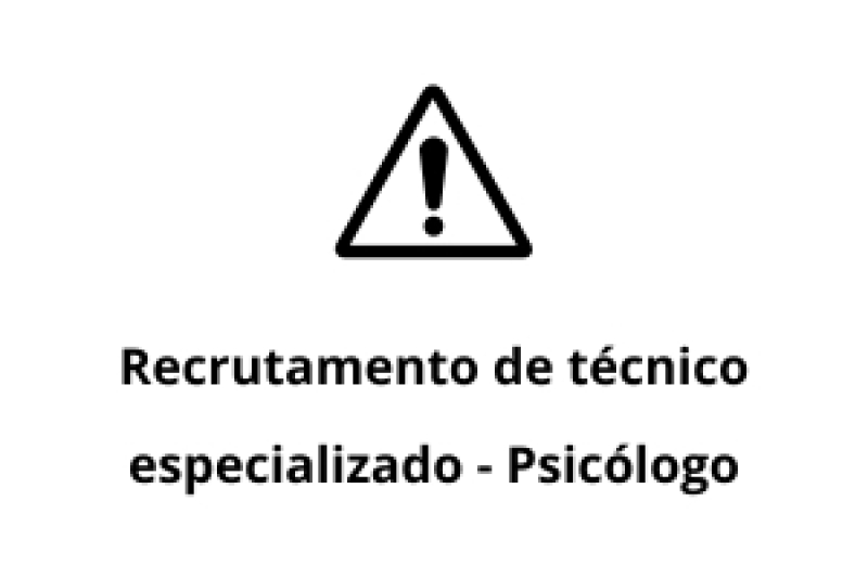 Recrutamento - Psicólogo 16/02/2026